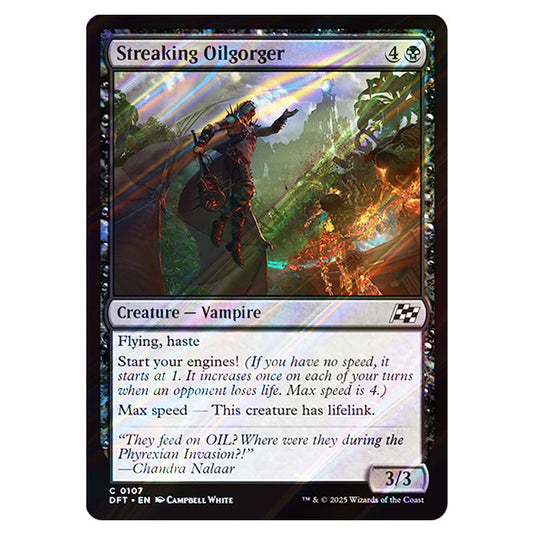 Streaking Oilgorger 0107 card from the Magic The Gathering set Aetherdrift