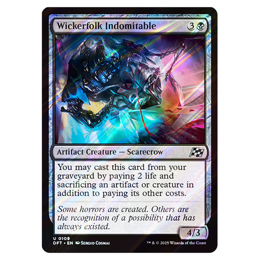 Wickerfolk Indomitable 0109 card from the Magic The Gathering set Aetherdrift