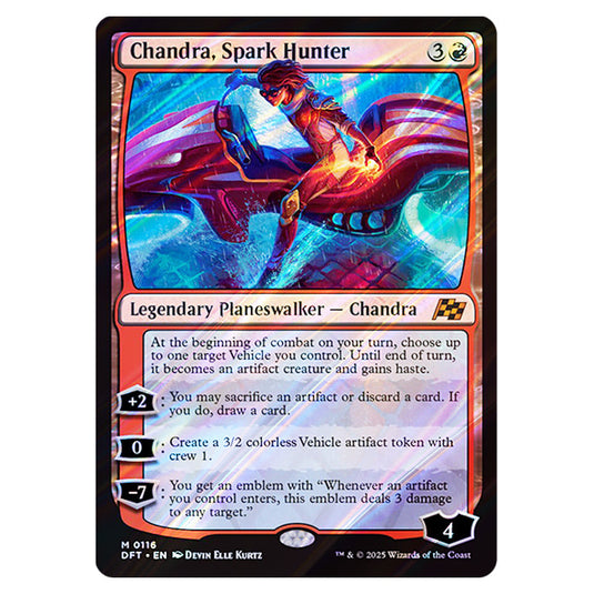 Chandra, Spark Hunter 0116 card from the Magic The Gathering set Aetherdrift