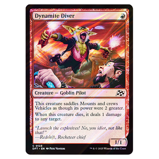 Dynamite Diver 0123 card from the Magic The Gathering set Aetherdrift