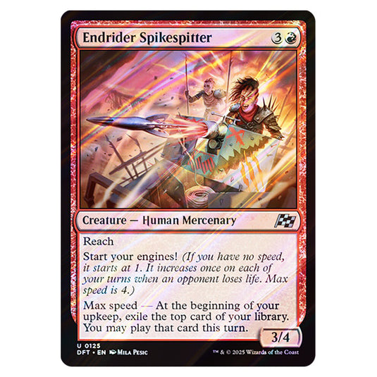 Endrider Spikespitter 0125 card from the Magic The Gathering set Aetherdrift