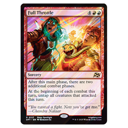 Full Throttle 0127 card from the Magic The Gathering set Aetherdrift