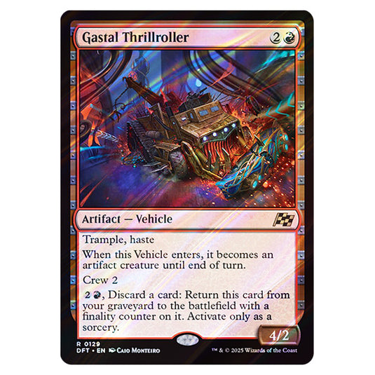 Gastal Thrillroller 0129 card from the Magic The Gathering set Aetherdrift