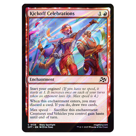 Kickoff Celebrations 0135 card from the Magic The Gathering set Aetherdrift