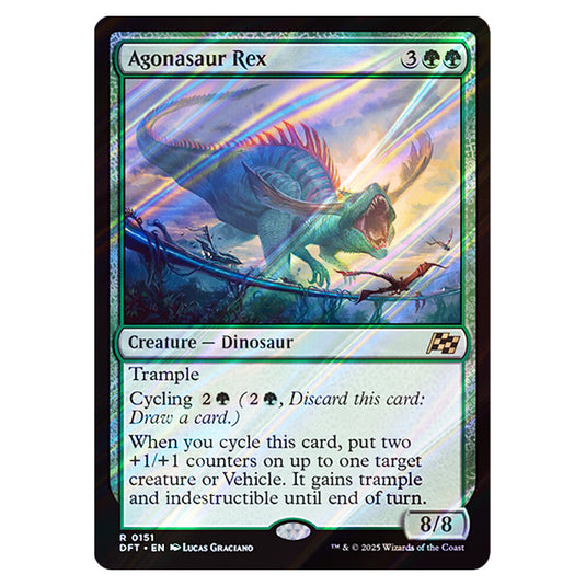 Agonasaur Rex 0151 card from the Magic The Gathering set Aetherdrift