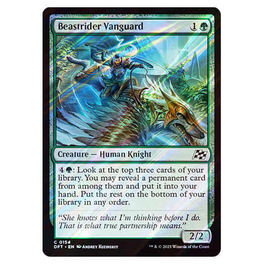 Beastrider Vanguard 0154 card from the Magic The Gathering set Aetherdrift