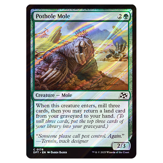 Pothole Mole 0176 card from the Magic The Gathering set Aetherdrift