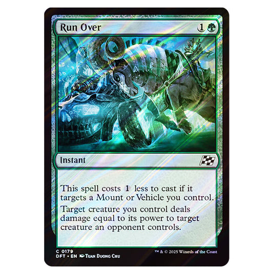 Run Over 0179 card from the Magic The Gathering set Aetherdrift