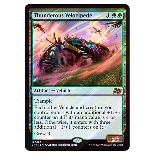 Thunderous Velocipede 0183 card from the Magic The Gathering set Aetherdrift