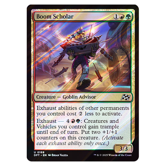 Boom Scholar 0189 card from the Magic The Gathering set Aetherdrift