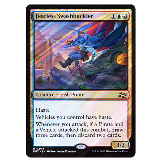Fearless Swashbuckler 0204 card from the Magic The Gathering set Aetherdrift
