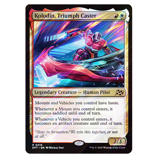 Kolodin, Triumph Caster 0210 card from the Magic The Gathering set Aetherdrift