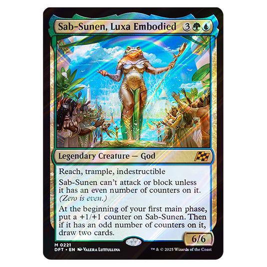 Sab-Sunen, Luxa Embodied 0221 card from the Magic The Gathering set Aetherdrift