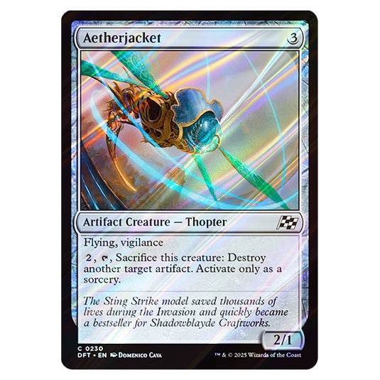 Aetherjacket 0230 card from the Magic The Gathering set Aetherdrift