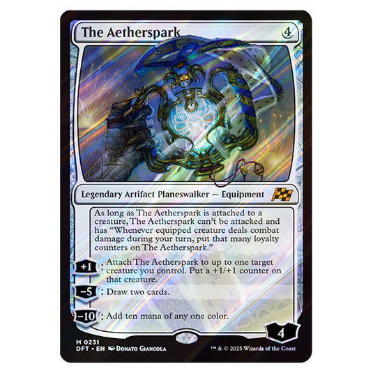 The Aetherspark 0231 card from the Magic The Gathering set Aetherdrift