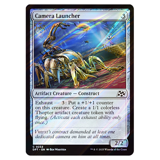 Camera Launcher 0232 card from the Magic The Gathering set Aetherdrift