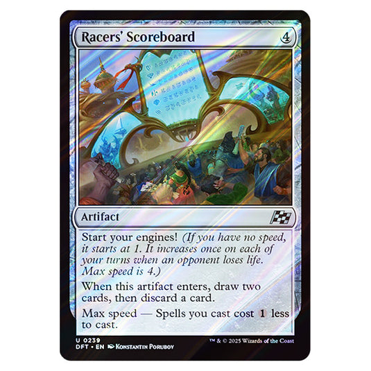 Racers' Scoreboard 0239 card from the Magic The Gathering set Aetherdrift