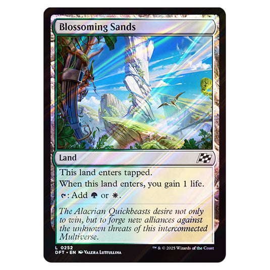 Blossoming Sands 0252 card from the Magic The Gathering set Aetherdrift