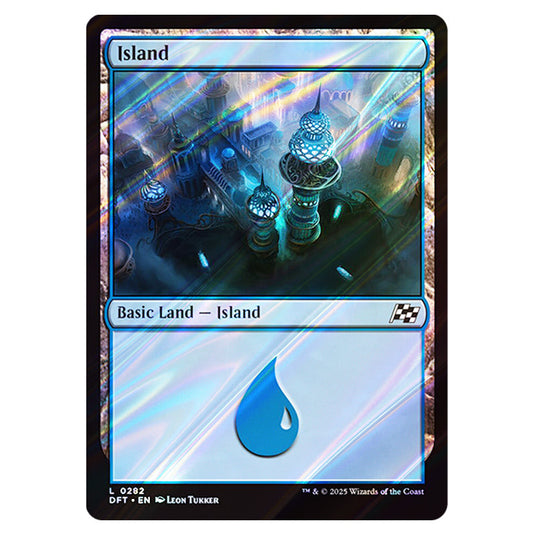 Island 0282 card from the Magic The Gathering set Aetherdrift