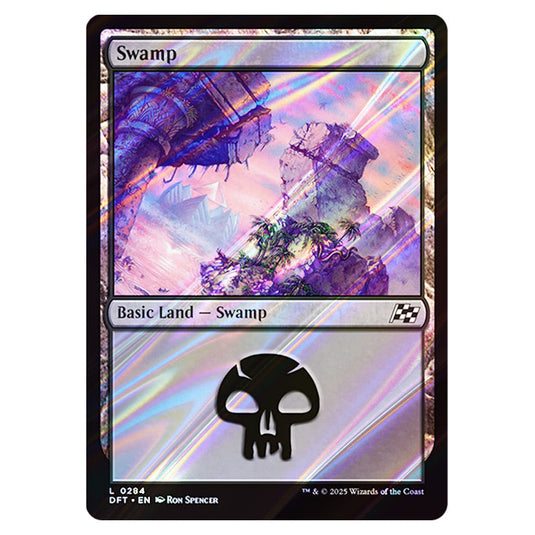 Swamp 0284 card from the Magic The Gathering set Aetherdrift