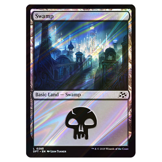 Swamp 0285 card from the Magic The Gathering set Aetherdrift