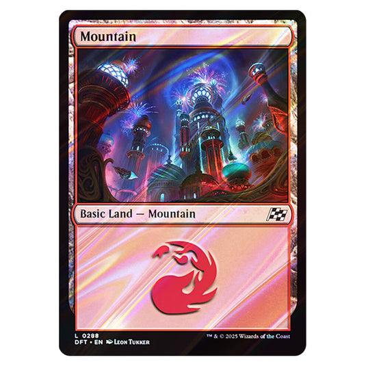 Mountain 0288 card from the Magic The Gathering set Aetherdrift