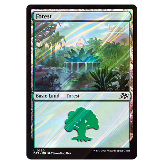 Forest 0290 card from the Magic The Gathering set Aetherdrift