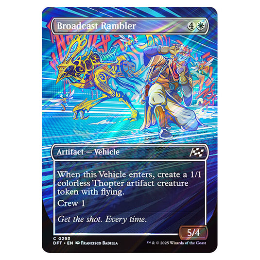 Broadcast Rambler 0293 card from the Magic The Gathering set Aetherdrift