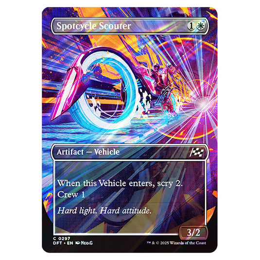 Spotcycle Scouter 0297 card from the Magic The Gathering set Aetherdrift