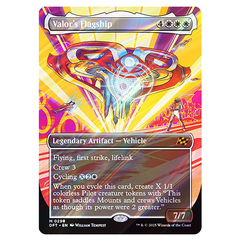 Magic The Gathering - Aetherdrift - Valor's Flagship (Revved Up)