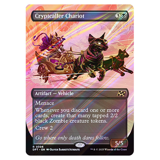Cryptcaller Chariot 0306 card from the Magic The Gathering set Aetherdrift