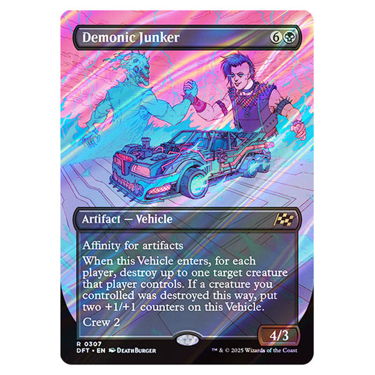 Demonic Junker 0307 card from the Magic The Gathering set Aetherdrift