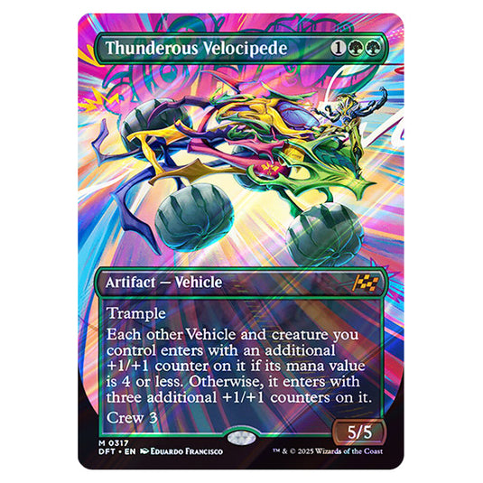 Thunderous Velocipede 0317 card from the Magic The Gathering set Aetherdrift