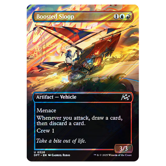 Boosted Sloop 0320 card from the Magic The Gathering set Aetherdrift