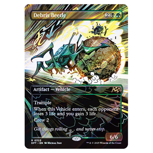 Debris Beetle 0322 card from the Magic The Gathering set Aetherdrift