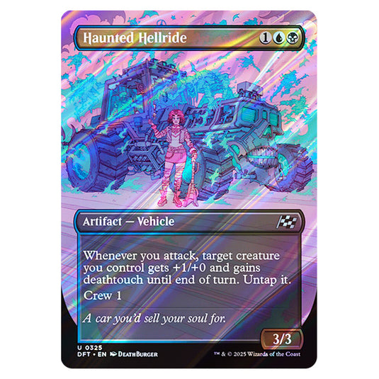 Haunted Hellride 0325 card from the Magic The Gathering set Aetherdrift