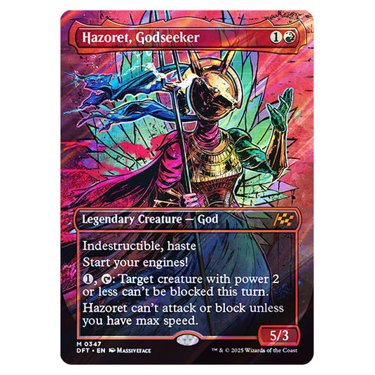 Hazoret, Godseeker 0347 card from the Magic The Gathering set Aetherdrift