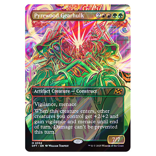 Pyrewood Gearhulk 0352 card from the Magic The Gathering set Aetherdrift