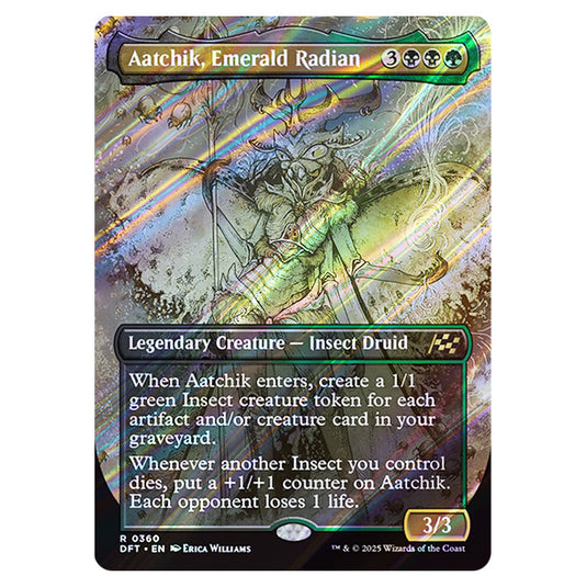 Aatchik, Emerald Radian 0360 card from the Magic The Gathering set Aetherdrift