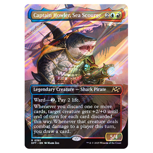 Captain Howler, Sea Scourge 0361 card from the Magic The Gathering set Aetherdrift