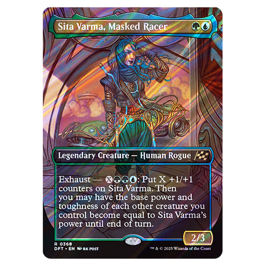 Sita Varma, Masked Racer 0368 card from the Magic The Gathering set Aetherdrift