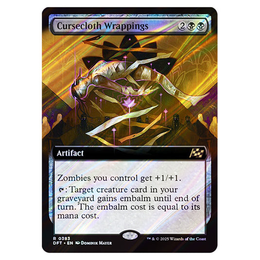 Cursecloth Wrappings 0383 card from the Magic The Gathering set Aetherdrift