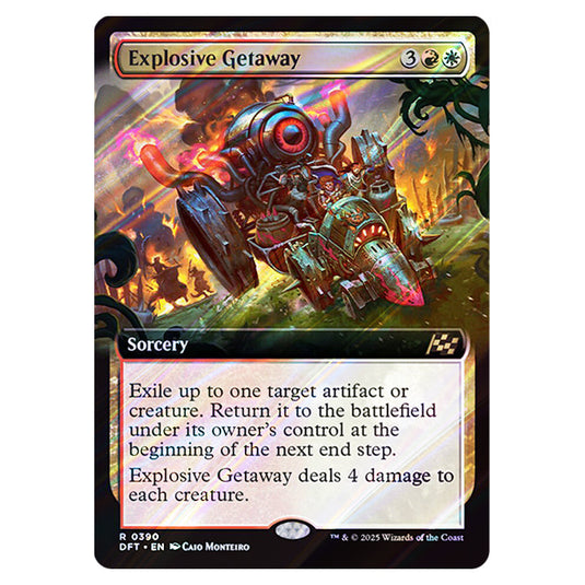 Explosive Getaway 0390 card from the Magic The Gathering set Aetherdrift