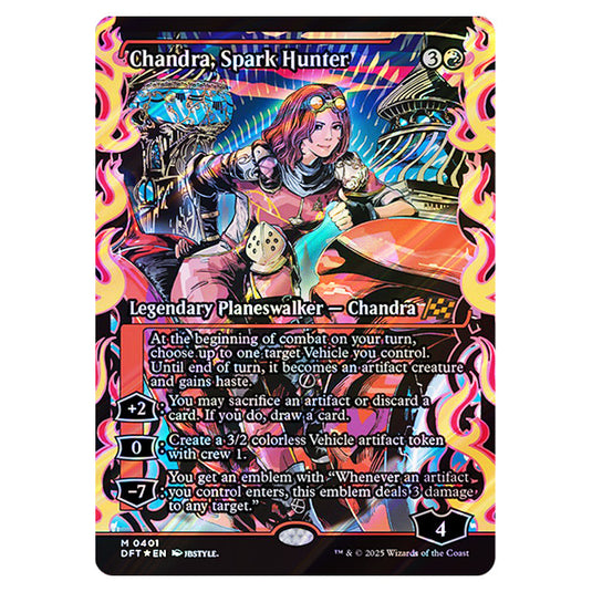 Chandra, Spark Hunter 0401 card from the Magic The Gathering set Aetherdrift