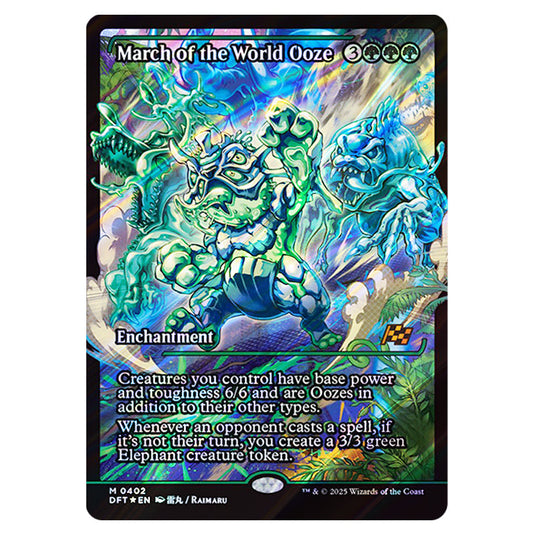 March of the World Ooze 0402 card from the Magic The Gathering set Aetherdrift