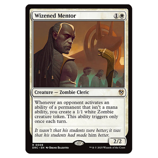 Wizened Mentor 0008 card from the Magic The Gathering set Aetherdrift Commander