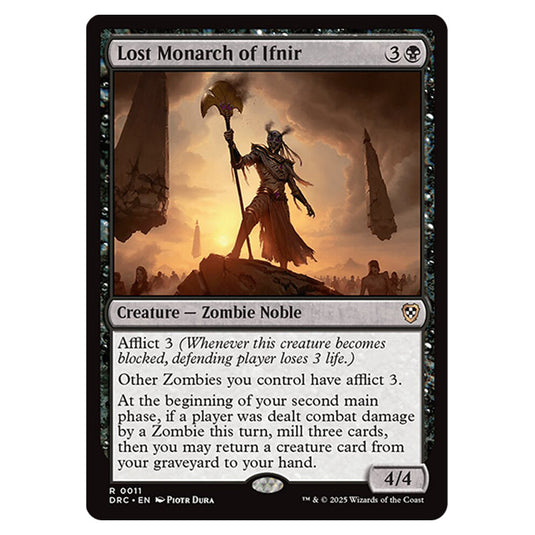Lost Monarch of Ifnir 0011 card from the Magic The Gathering set Aetherdrift Commander
