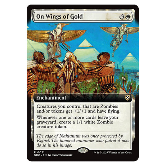 On Wings of Gold 0021 card from the Magic The Gathering set Aetherdrift Commander