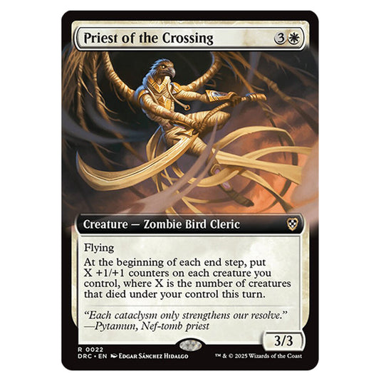 Priest of the Crossing 0022 card from the Magic The Gathering set Aetherdrift Commander