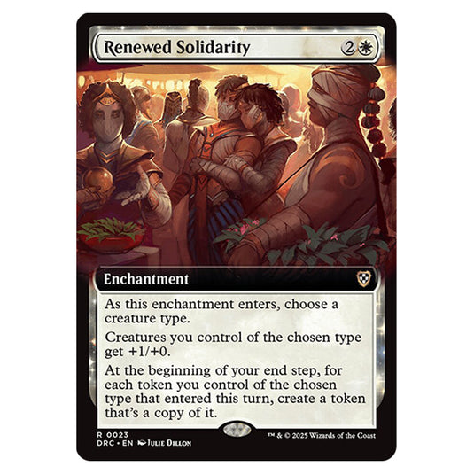 Renewed Solidarity 0023 card from the Magic The Gathering set Aetherdrift Commander